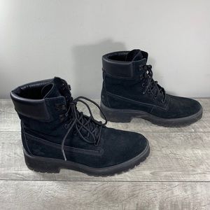 Timberland Carnaby A2719 Cool Black Leather Lace Up Women’s Boots Size 10